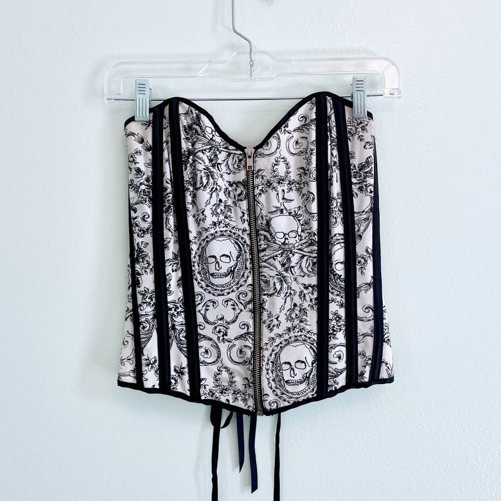 SHIRLEY OF HOLLYWOOD Vintage Skull Corset 34